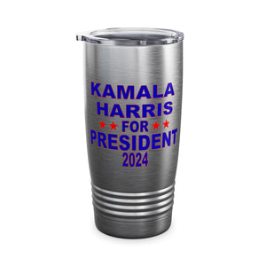 Kamala Harris for President Ringneck Tumbler, 20oz