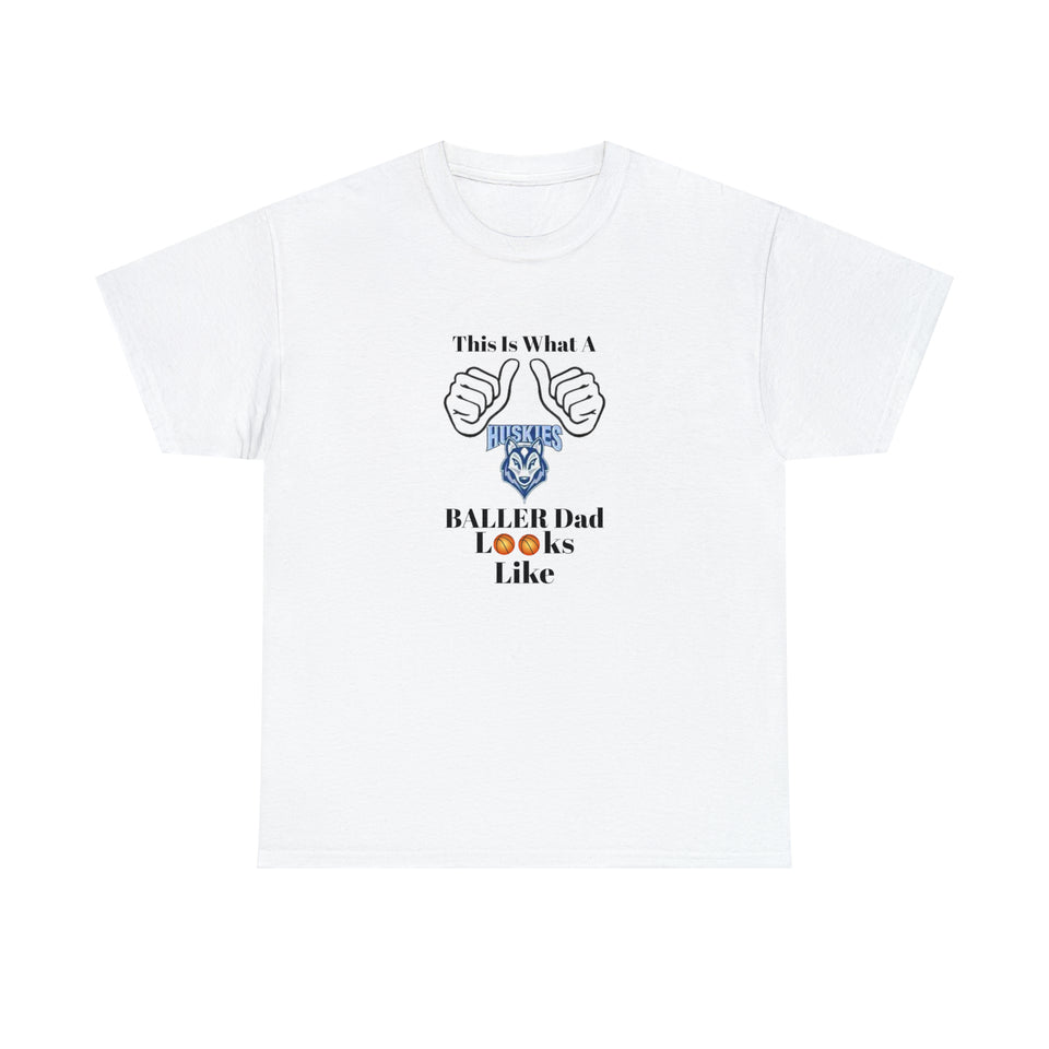 Hunter Huss Baller Dad Unisex Heavy Cotton Tee