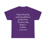 Psalm 25:21 Unisex Heavy Cotton Tee