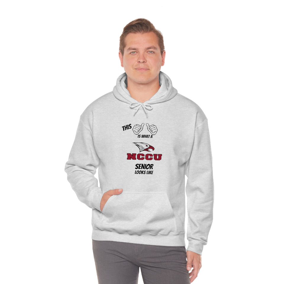 This Is What A NCCU Senior Looks Like Unisex Heavy Blend™ Hooded Sweatshirt