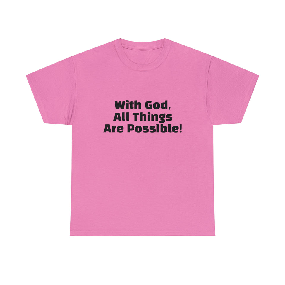 With God Unisex Heavy Cotton Tee