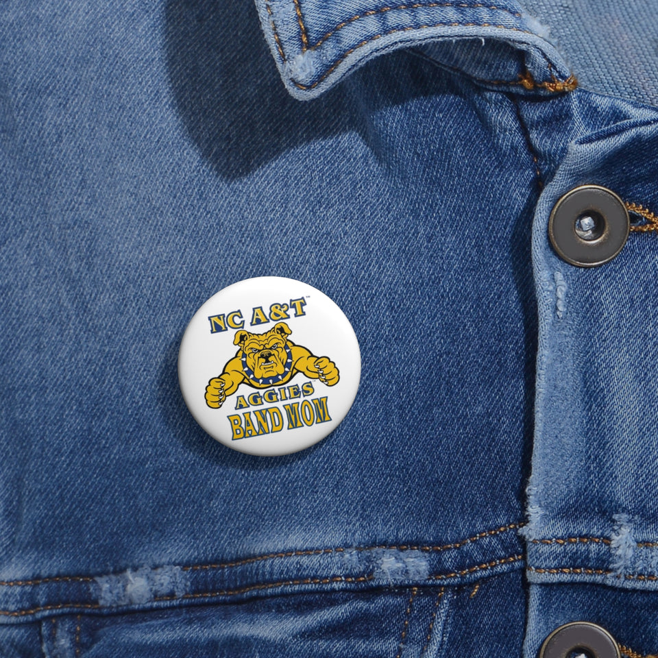 NC A&T Band Mom Custom Pin Buttons