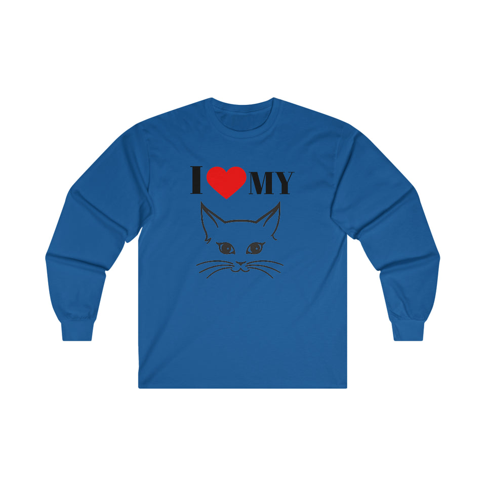 I Love My Cat Ultra Cotton Long Sleeve Tee