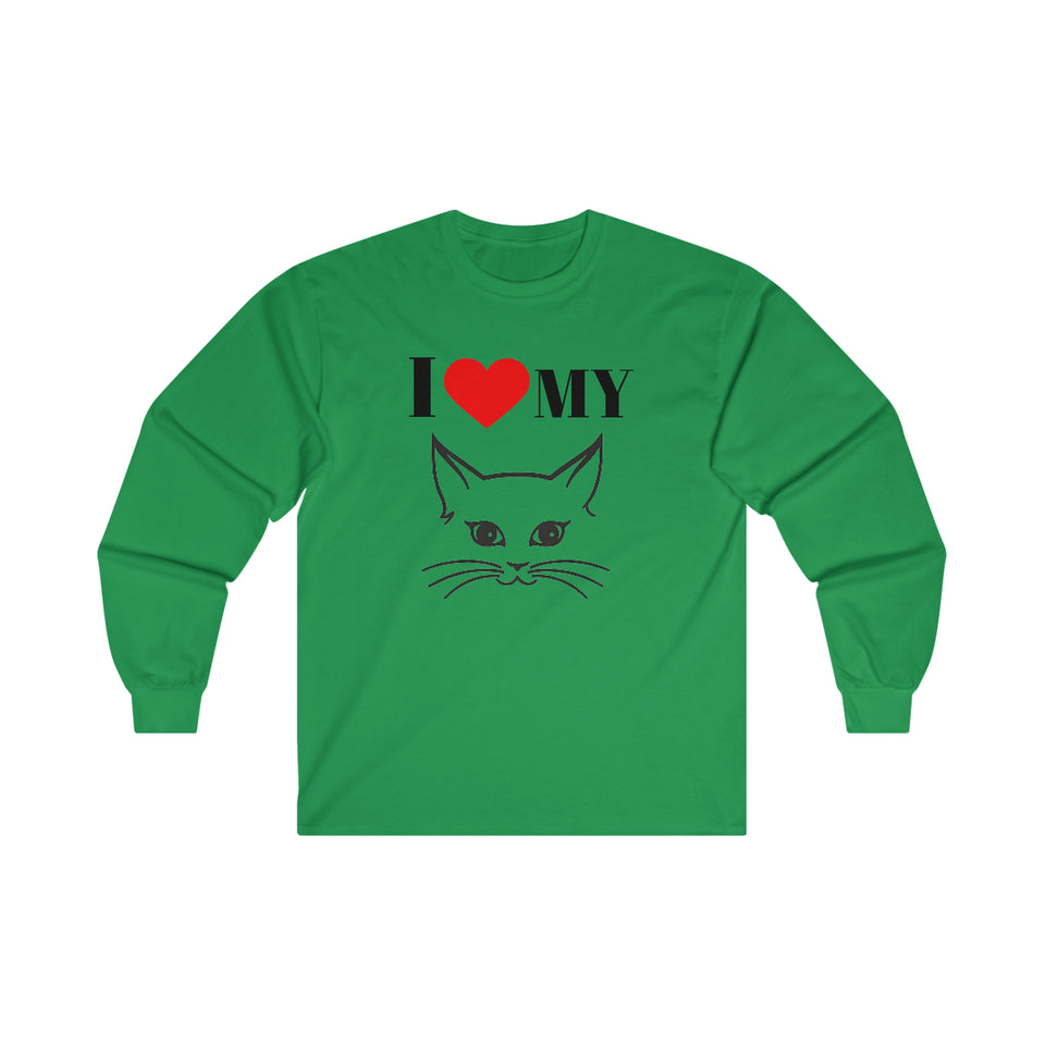 I Love My Cat Ultra Cotton Long Sleeve Tee