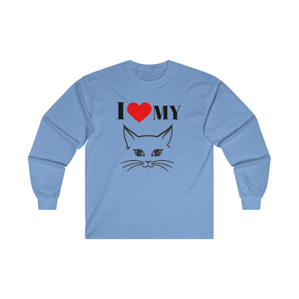 I Love My Cat Ultra Cotton Long Sleeve Tee