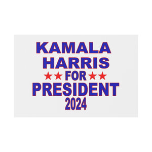 Kamala Harris for President Plastic Yard Sign