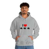 I Love Turtles Unisex Heavy Blend™ Hooded Sweatshirt