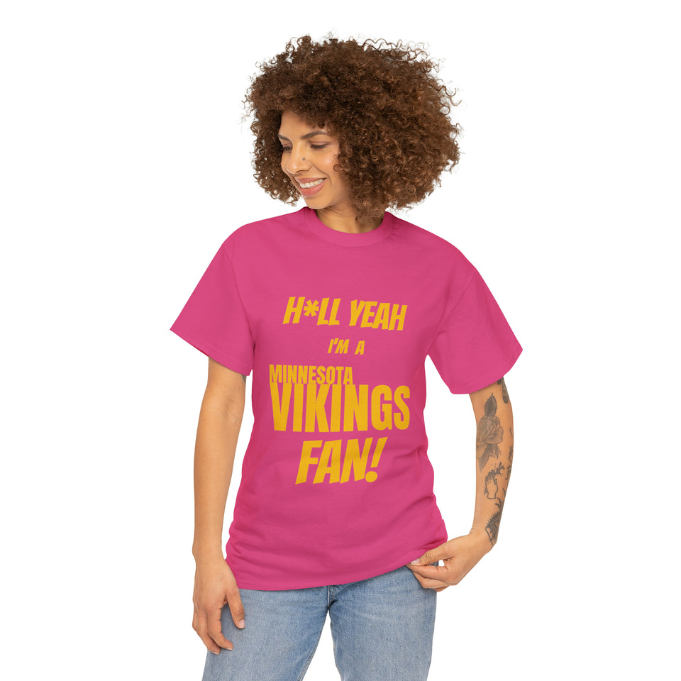 Minnesota Vikings Football Unisex Heavy Cotton Tee