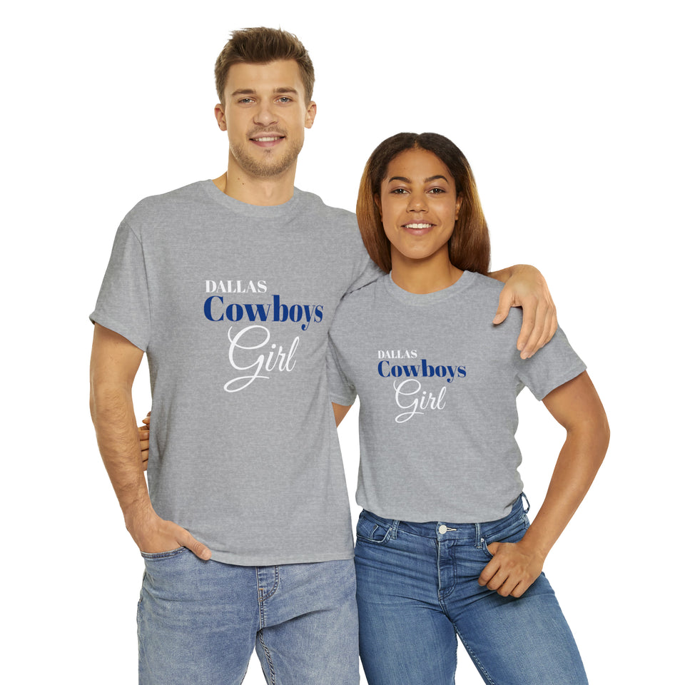 Dallas Cowboys Girl Unisex Heavy Cotton Tee