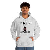 Heck Yeah My Son is A South Carolina Gamecocks Senior Unisex Heavy Blend™ Hooded Sweatshirt