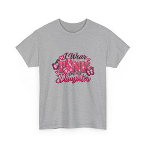 Breast Cancer Awareness Daughter Unisex Heavy Cotton Tee