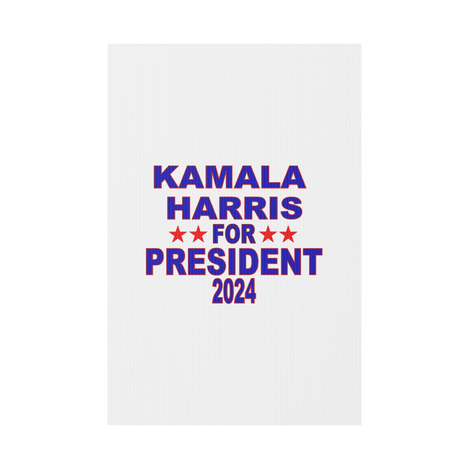 Kamala Harris for President Plastic Yard Sign