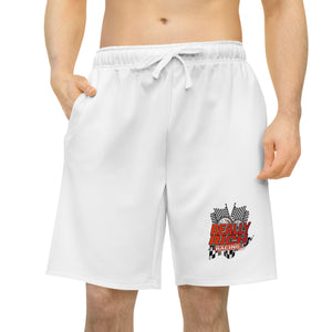 Really Rich Racing (Red) Athletic Long Shorts (AOP)