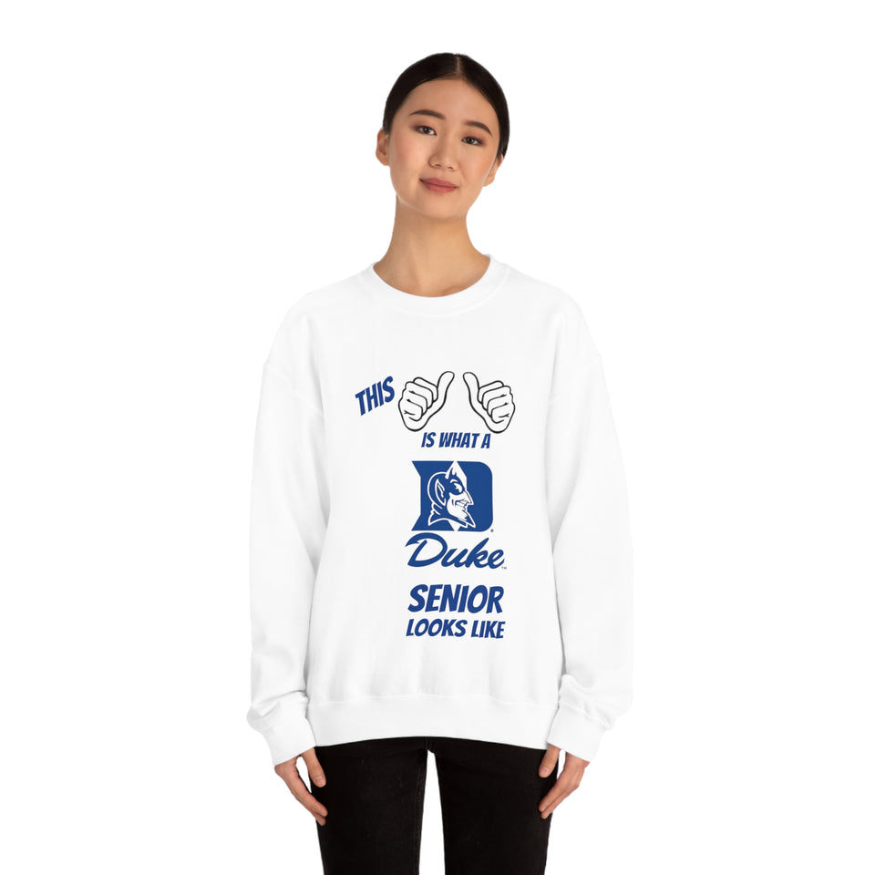This Is What A Duke Senior Looks Like Unisex Heavy Blend™ Crewneck Sweatshirt