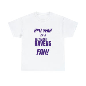 Baltimore Ravens Football Unisex Heavy Cotton Tee