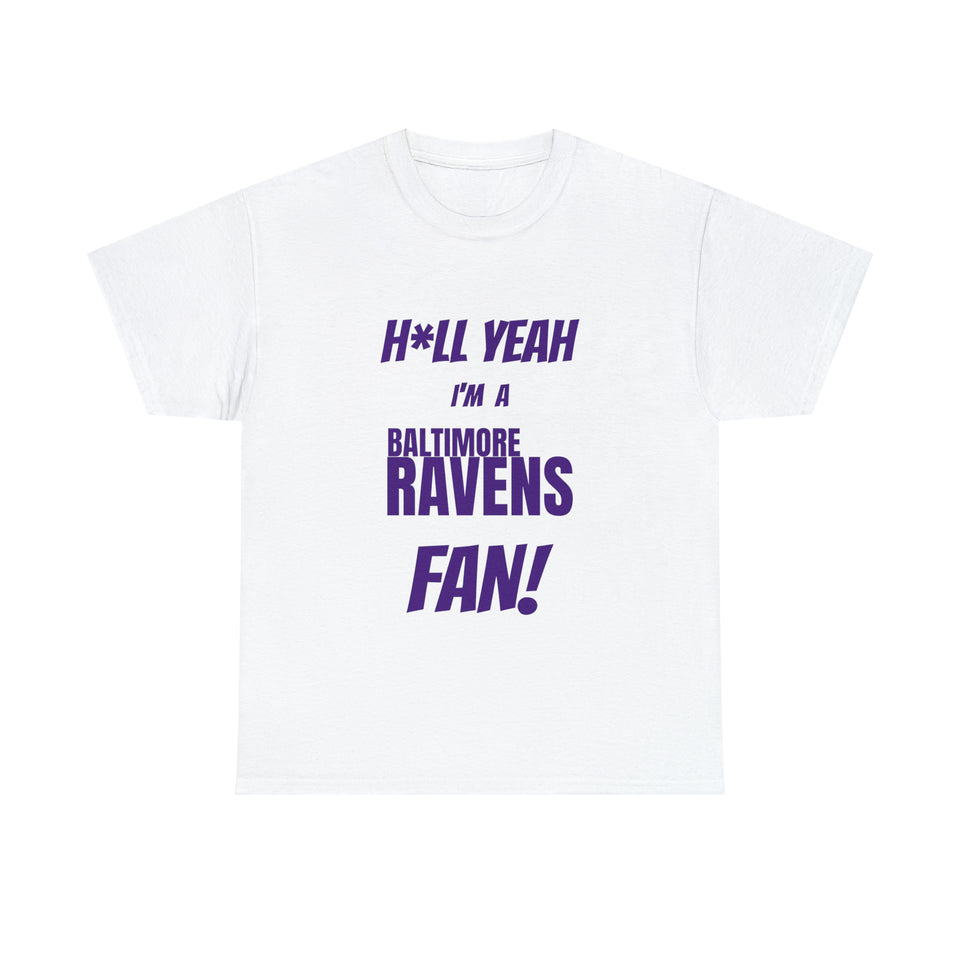 Baltimore Ravens Football Unisex Heavy Cotton Tee