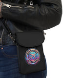 Travel With Glitter Small Cell Phone Wallet