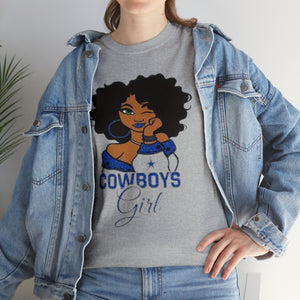 Dallas Cowboys Girl Unisex Heavy Cotton Tee