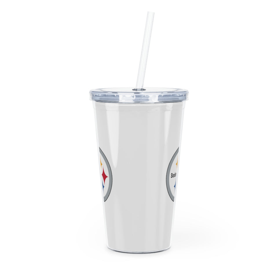 Pittsburgh Steelers Plastic Tumbler with Straw