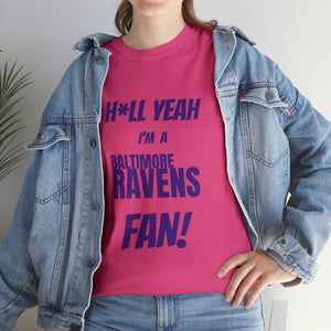 Baltimore Ravens Football Unisex Heavy Cotton Tee