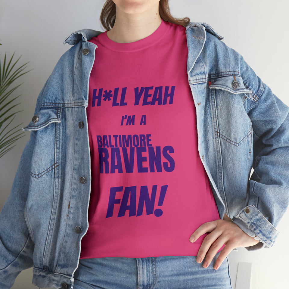 Baltimore Ravens Football Unisex Heavy Cotton Tee