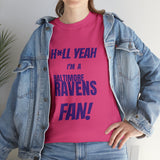 Baltimore Ravens Football Unisex Heavy Cotton Tee