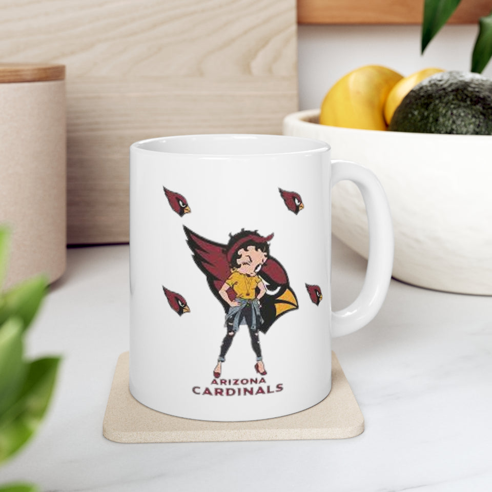 Arizona Cardinals Girl Ceramic Mug 11oz