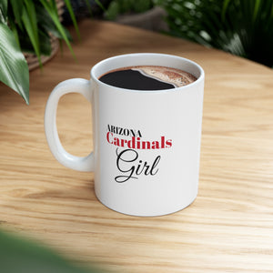 Arizona Cardinals Girl Ceramic Mug 11oz