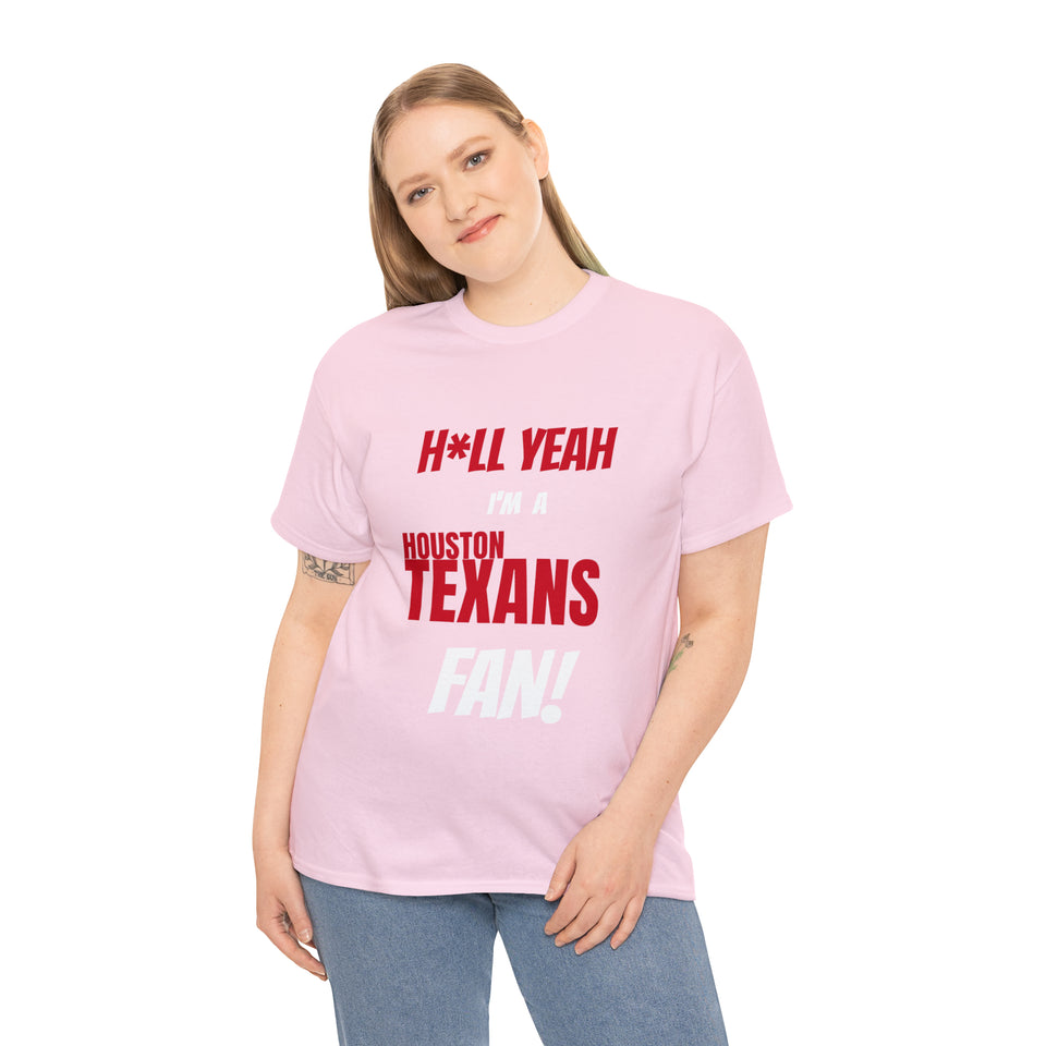 Houston Texans Football Unisex Heavy Cotton Tee