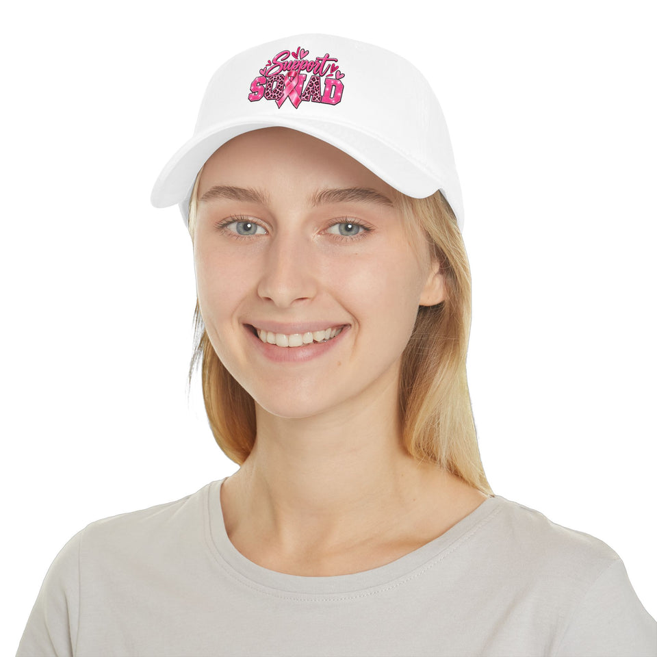 Support Squad Breast Cancer Awareness Low Profile Baseball Cap