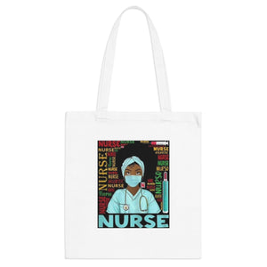 Black Nurse Tote Bag