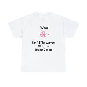 Breast Cancer Awareness HOPE Unisex Heavy Cotton Tee