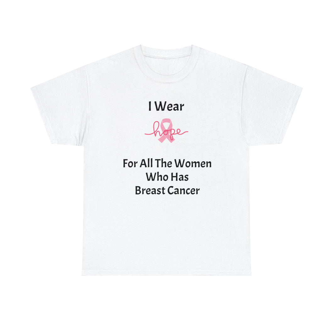 Breast Cancer Awareness HOPE Unisex Heavy Cotton Tee