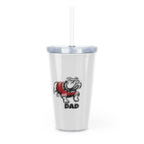 Gardner Webb Dad Plastic Tumbler with Straw