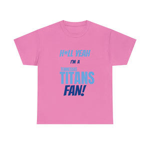 Tennessee Titans Football Unisex Heavy Cotton Tee