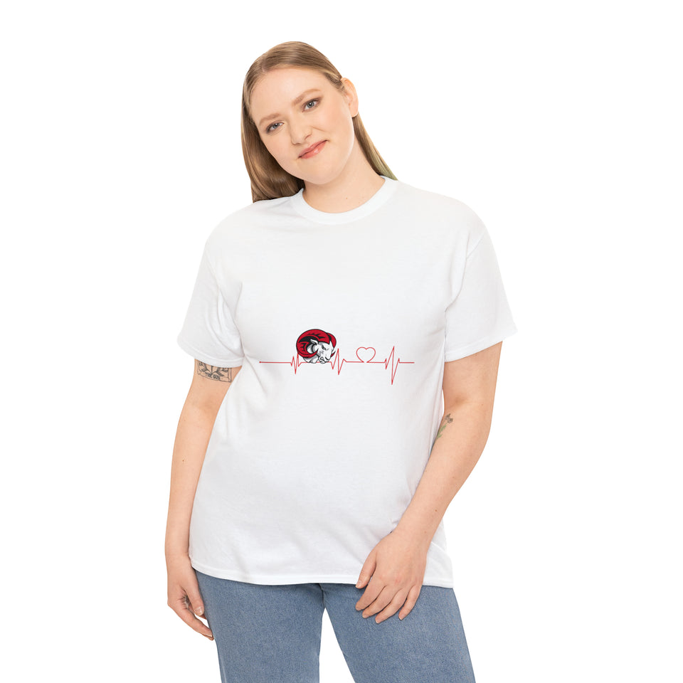 WSSU Heart Beat Unisex Heavy Cotton Tee