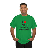 I Love My Golden Retriever Unisex Heavy Cotton Tee