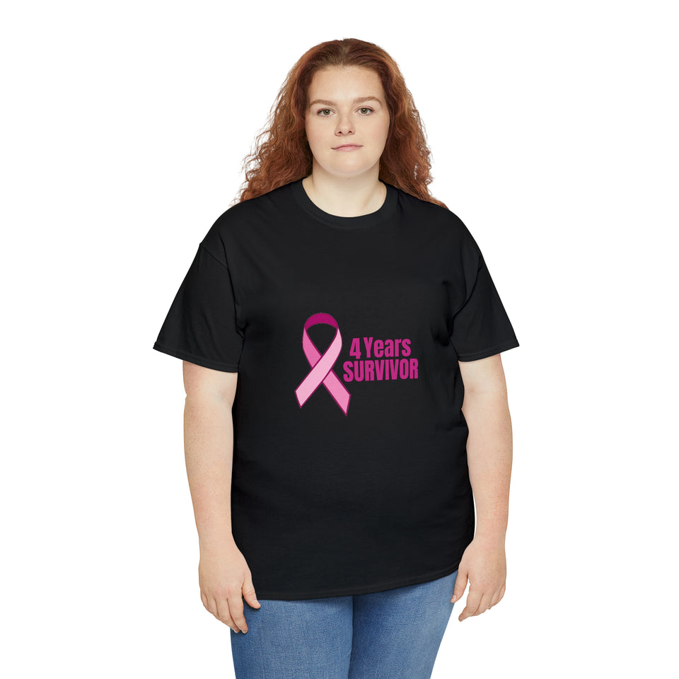 4 Years Survivor Unisex Heavy Cotton Tee