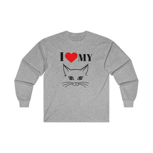 I Love My Cat Ultra Cotton Long Sleeve Tee