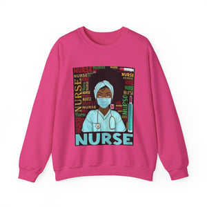 Black Nurse Crewneck Sweatshirt