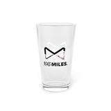 Mad Miles Logo Pint Glass, 16oz