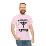 Nursing School Survivor Cotton Tee