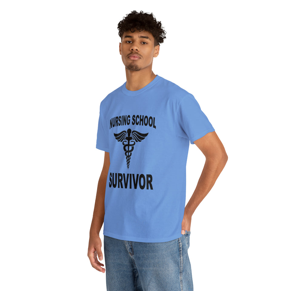 Nursing School Survivor Cotton Tee