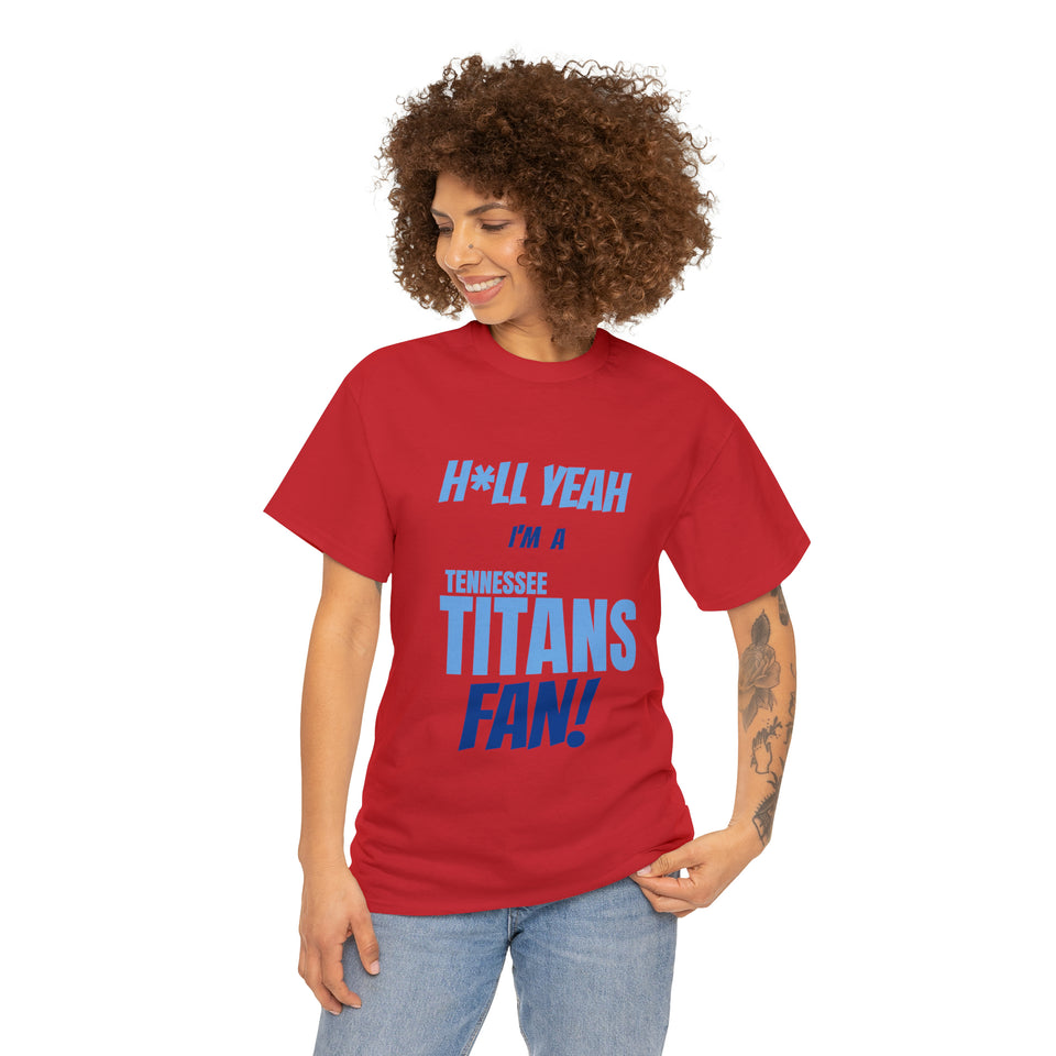 Tennessee Titans Football Unisex Heavy Cotton Tee
