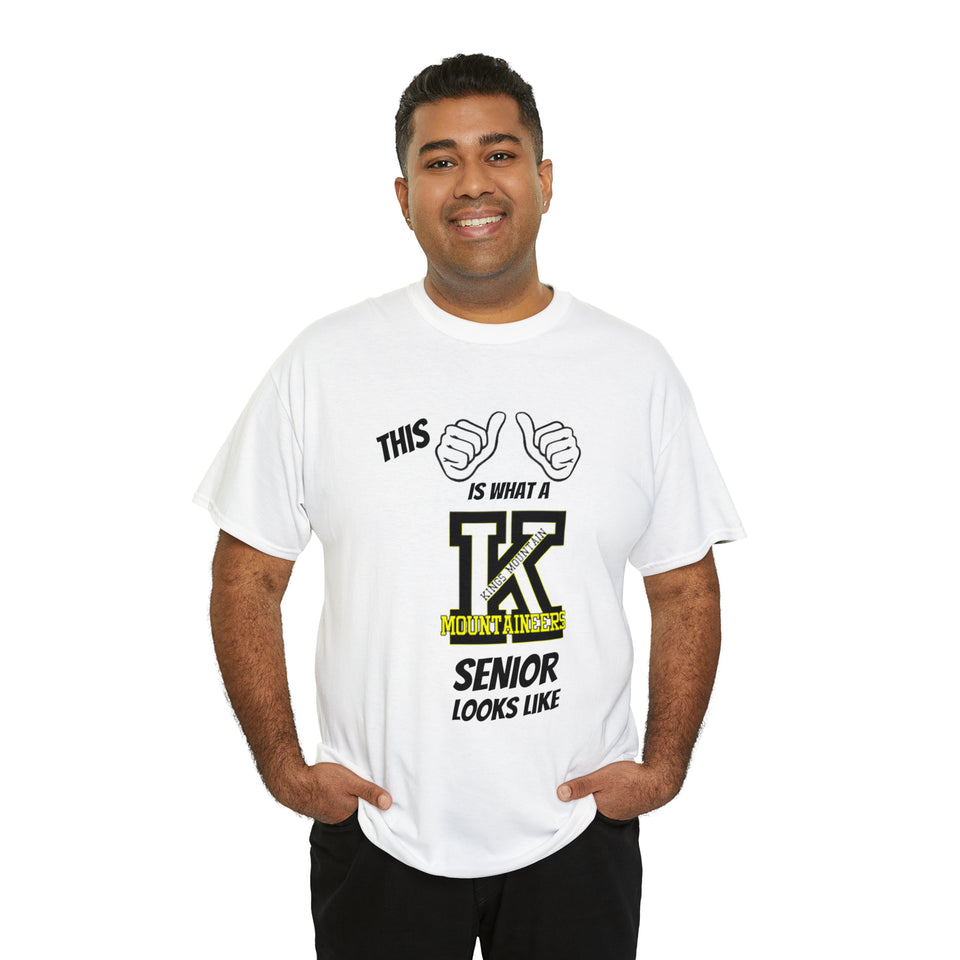 This Is What A Kings Mountain High School Senior Looks Like Class Of 2024 Unisex Heavy Cotton Tee