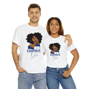 Dallas Cowboys Girl Unisex Heavy Cotton Tee