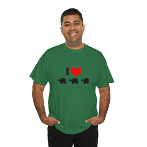 I Love Turtles Unisex Heavy Cotton Tee