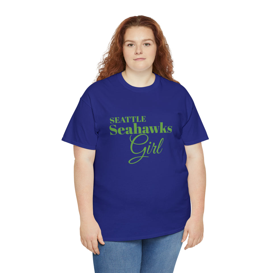 Seattle Seahawks Girl Unisex Heavy Cotton Tee