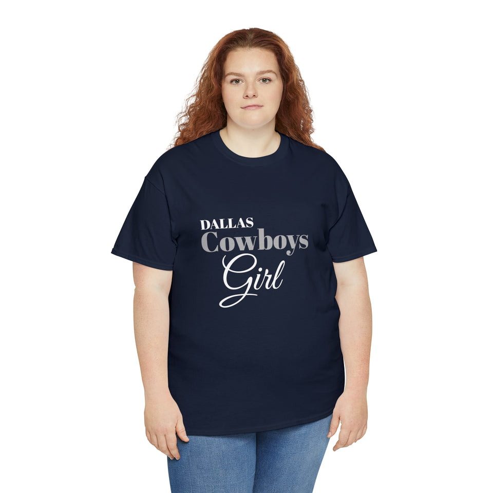 Dallas Cowboys Girl Unisex Heavy Cotton Tee