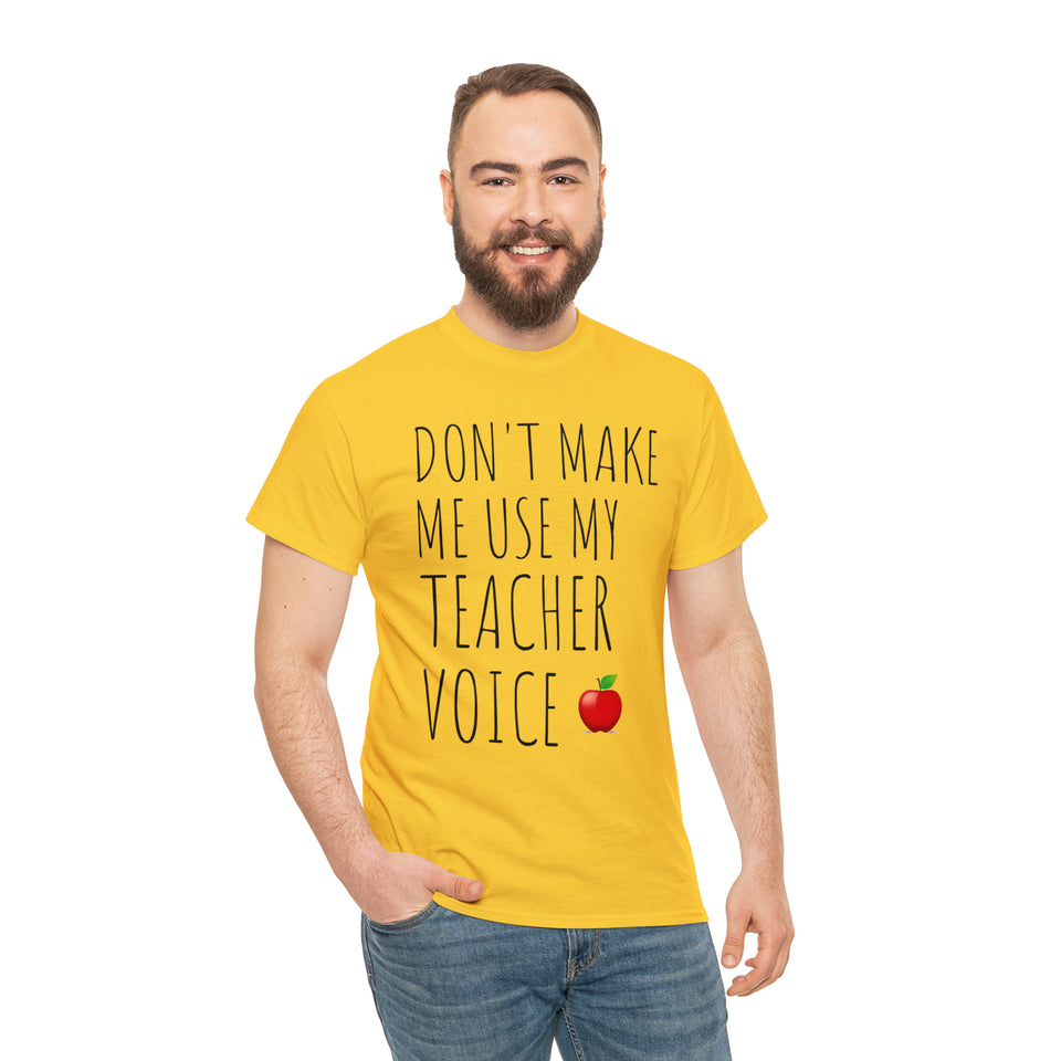 Teacher Voice Titles Cotton Tee